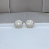 18K Maillard color series autumn and winter oil-dropping ear studs Specification image